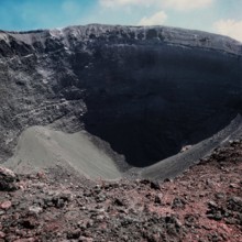 Nature, Italy, region of Campania, 1975 Vesuvius volcano.