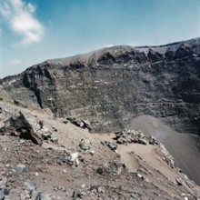 Nature, Italy, region of Campania, 1975 Vesuvius volcano.