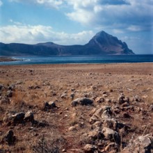 Nature, Italy, region of Sicilia 1975 Monte Cofano (Cofano Mountain).