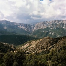 Nature, Italy, region of Sardegna 1975 Massiccio del Gannargentu (Gennargentu Massif).