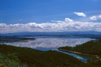 Nature, Italy, region of Sardegna 1975 Lago Omodeo (Omodeo Lake).