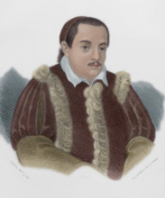 Vicente Espinel (1550-1624). Spanish writer and musician of the Spanish Golden Age. Portrait.