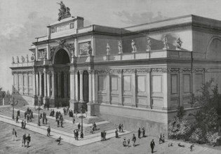 Rome, Italy. Palazzo delle Esposizioni. Exterior view of the building, opened on 21 January 1883,