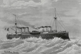 Regia Marina (Royal Italian Navy). ""Lepanto"". Ironclad battleship built for the Italian Regia