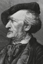 Richard Wagner (1813-1883). German composer. Portrait. Engraving by Marcelo Paris. La Ilustracion