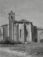 Spain, Burgos province, Castrillo del Val. Monastery of San Pedro de Cardena. Founded by the