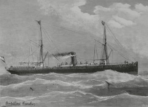 Marina Mercante espanola (Spanish Merchant Navy). The new steamer “Manuel L. Villaverde”, built for