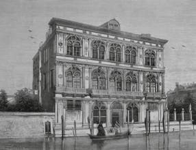 Venice, Italy. Palazzo Ca' Vendramin Calergi. Its construction was commissioned by the Loredan