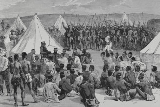 Cetshwayo (Cetshwayo kaMpande) (c. 1826-1884). King of the Zulus (1872-1879). Restoration of King