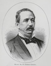 German Gamazo Calvo (1840-1901). Spanish liberal politician. Minister of Development (9 January