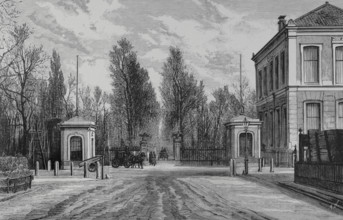 Amsterdam, Netherlands. Entrance to the zoo, founded in 1838 by Gerard Westerman, J.W.H. Werlemann