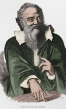 Galileo Galilei (1564-1642). Italian astronomer, mathematician and physicist. ""E pur si Muove""