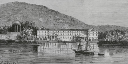 France. Hospital of Saint-Mandrier. It was intended for cholera patients during the epidemic. The