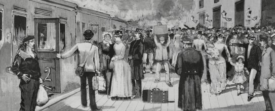 Toulon, France. Cholera epidemic. Asiatic cholera entered through this Mediterranean coastal town.