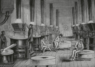 Germany. North Rhine-Westphalia. Lipppe district. Bad Salzuflen. Rice starch factory of E. Hoffmann