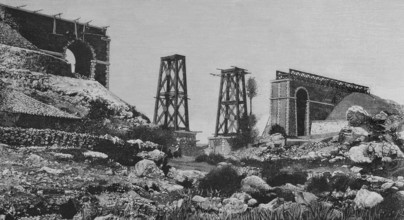 Spain. Surrounding area of Ciudad Rodrigo. Province of Salamanca. Construction of the San Giraldo