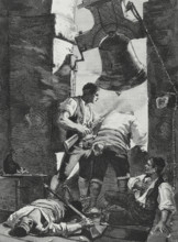 Heroic defence of the tower of Saint Augustine in Zaragoza in the Peninsular War. Episode that took