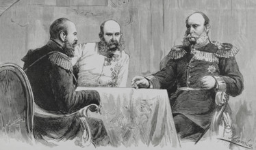 League of the Three Emperors. Alliance formed from 1873 to 1887 by the emperors of the German,