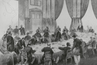 Berlin Conference (15 November 1884 to 26 February 1885). German Chancellor Otto von Bismarck