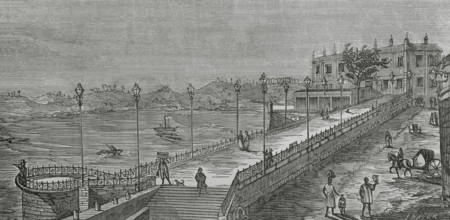 Havana, Cuba. View of the Alameda de Paula. The first promenade in the city. It was built in 1777