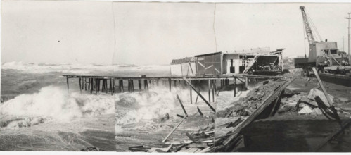 Beach resort in Marina di Pisa, Italy, destroyed by several swells