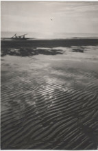 Low tide on an Italian beach