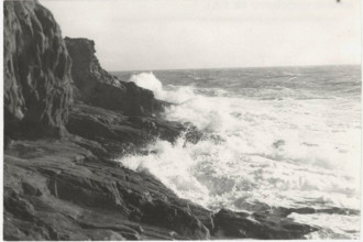 Libeccio wind on Antignano beach