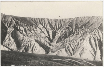 Badland facing the Rio San Cristoforo torrent. Brisighella, Italy