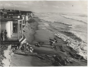 Marina di Massa, Italy, the erosion of the beach