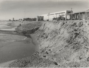 Marina di Massa, Italy, the erosion of the beach