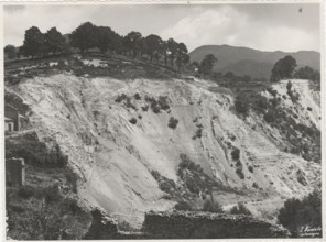 A landslide triggered by the agricoltural use of the soil