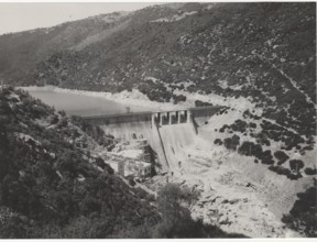 The Muzzone Dam on the river Coghinas,