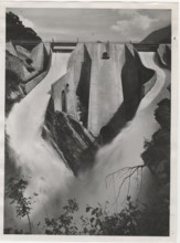 Poglia Dam and reservoirs. Cedegolo, Italy