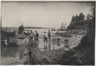 Po River land reclamation works