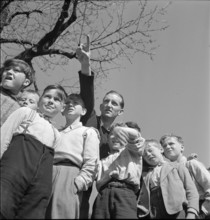 Belgian children on holiday for convalescence in Switzerland, 1942.
