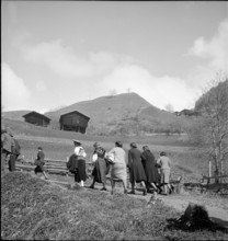 On the way to the Voters meeting in Schanfigg 1941.