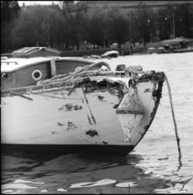 Zurich, heavy storm damaged ship; 1962.