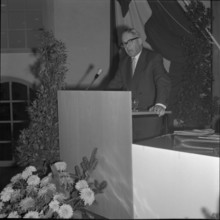 Hans Fischer, party leader in the parliament, 1960.