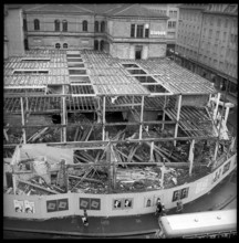 Demolition of Globus at Lowenplatz, Zurich 1961.