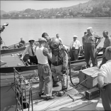 After WW 2: recovery of a US bomber, Zug 1952.