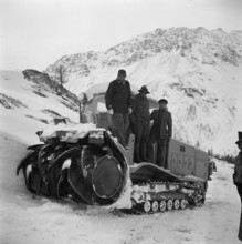 Uncovering of the Simplon Road, 1950.