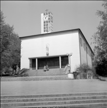 Maria Lourdes church, Zurich Seebach 1952.