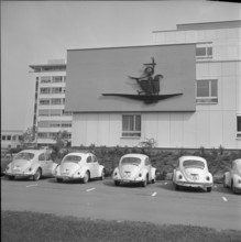 Sculptur Die Arche by Peter Siebold, hospital Lindenhof Berne 1968.