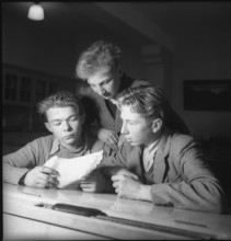 Schoolboys at Neuhof, Birr, 1945.