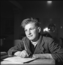 Schoolboy at Neuhof, Birr, 1945.