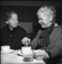 Elderly Women Drinking Coffee 1941.