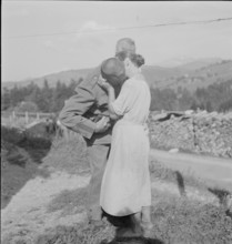 Soldier after discharge; 1940.