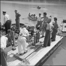 After WW 2: recovery of a US bomber, Zug 1952.