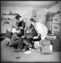 WW 2: collecting items for german theaters, 1946.
