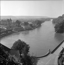 Aarburg, Aare; 1956.